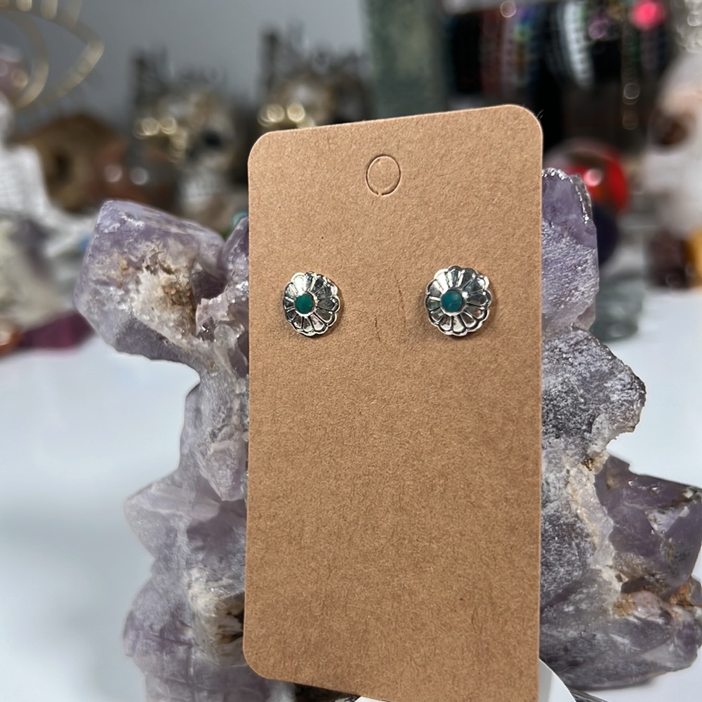 Solid Sterling Silver Chalcedony Earrings - image 2